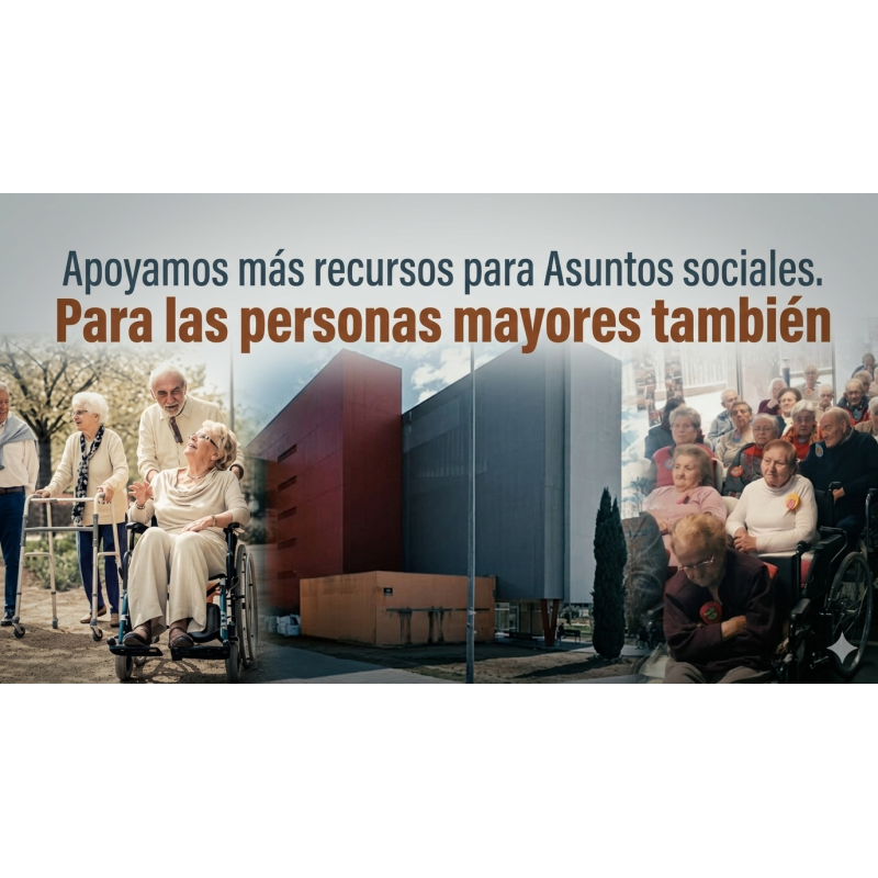 Damos apoyo a mejorar los servicios sociales y para personas mayores