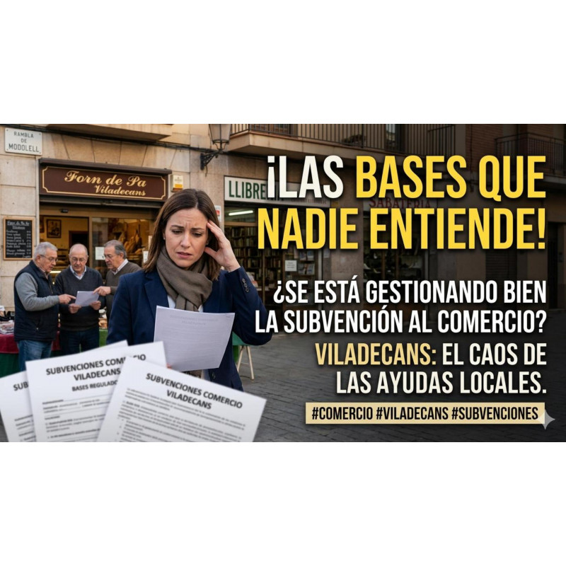 El lio de la subvención al comercio