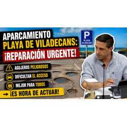 ¿Está preparada la Playa de la Murtra para el verano? El parking dice lo contrario