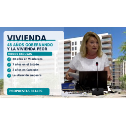 Vivienda: 48 años gobernando Viladecans, 7 en el Estado y 2 en Cataluña, y la situación empeora no ha mejorado