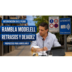 Rambla Modelell: retrasos, dejadez y problemas de mantenimiento