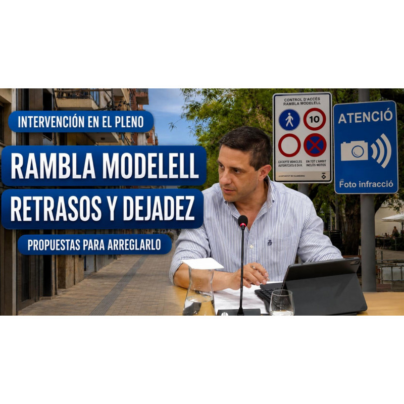 Rambla Modelell: retrasos, dejadez y problemas de mantenimiento