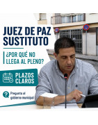 ¿Qué ha pasado con el juez de paz sustituto y con el titular?