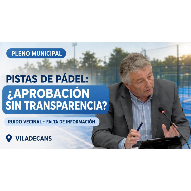 Pistas de pádel en la Carretera de Sant Climent: información y ruido