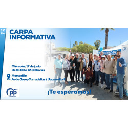Carpa informativa en el Mercadillo Semanal