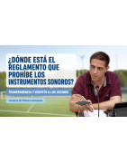 ¿Dónde está el reglamento que prohíbe instrumentos sonoros?