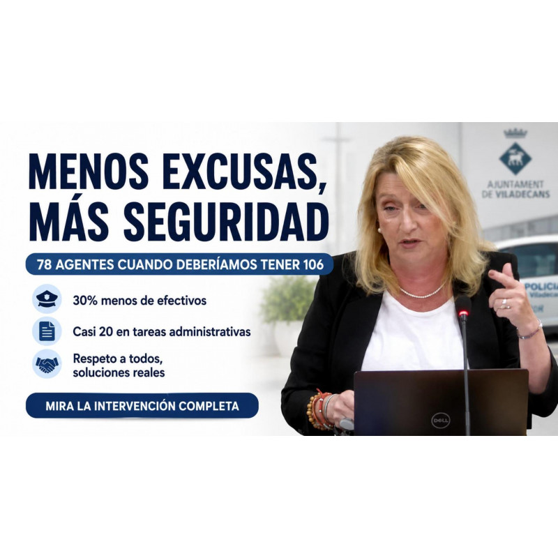 Reclamamos más agentes y planificación para la Policía Local de Viladecans
