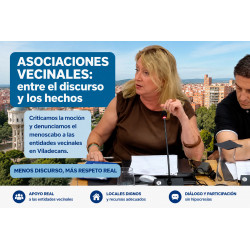 Asociaciones vecinales: menos discurso y más apoyo real