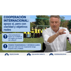 Cooperación internacional sí, pero con objetivos claros