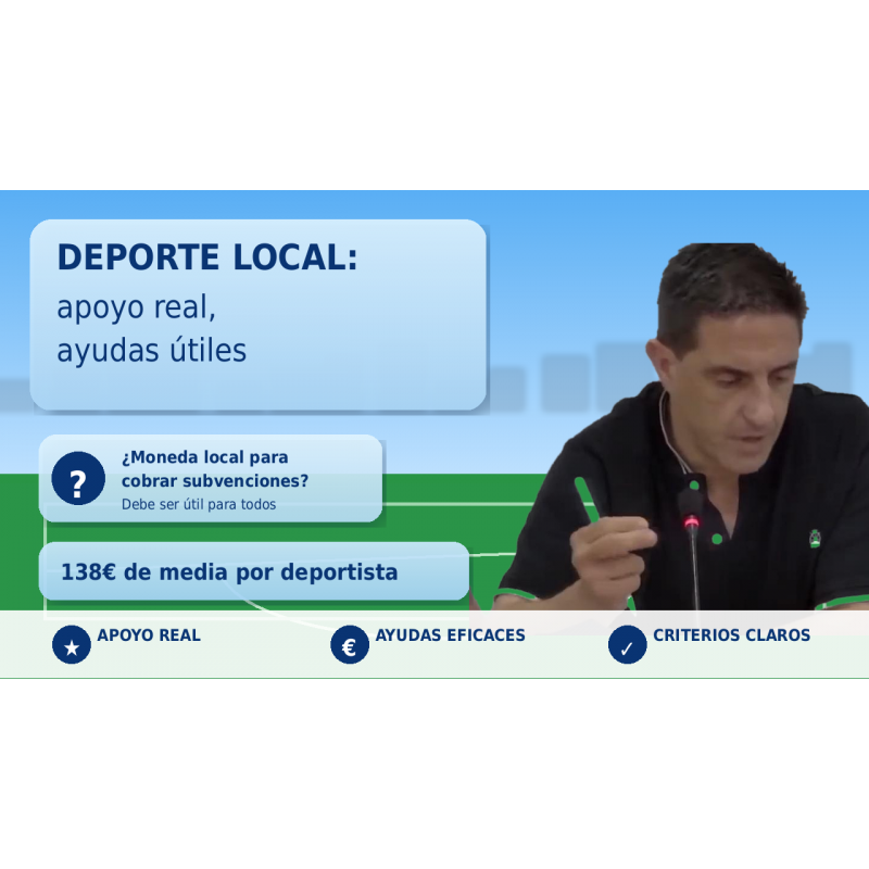 Deporte local: apoyo sí, pero con ayudas útiles