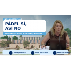 Pádel sí, pero con vecinos y ubicación adecuada