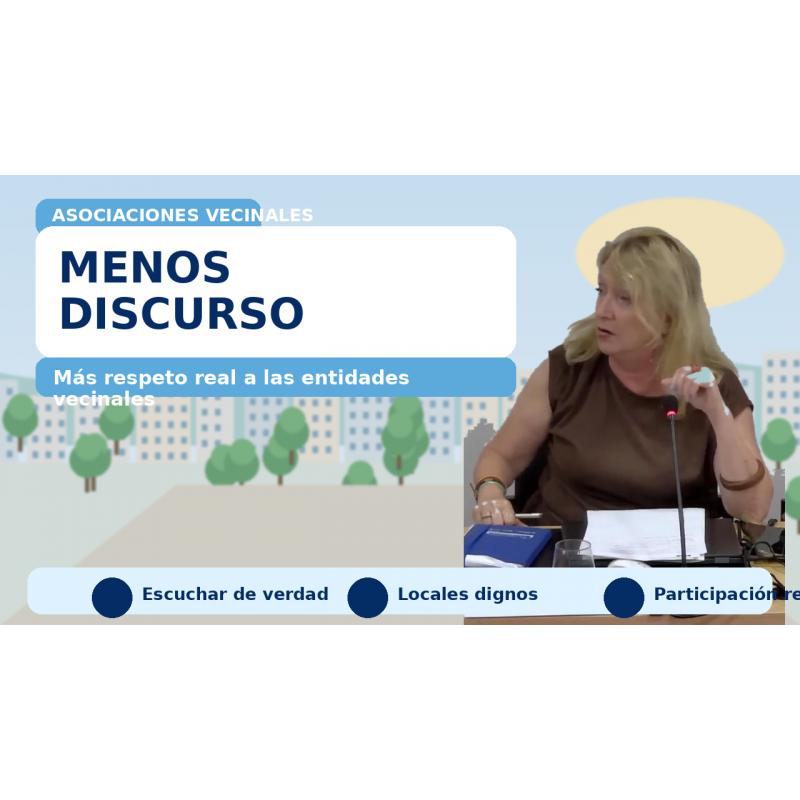 Asociaciones vecinales: menos discurso y más respeto real