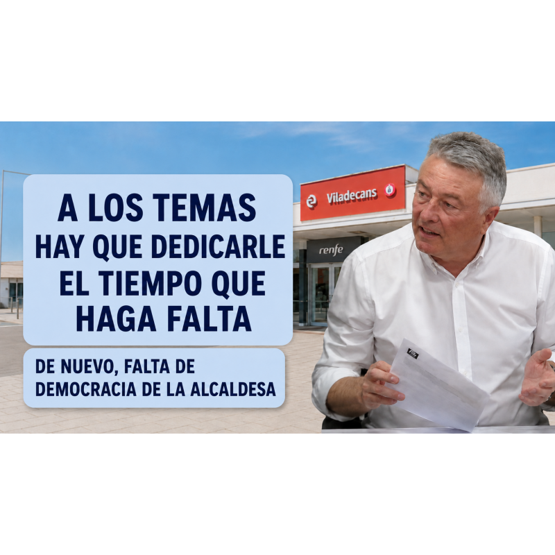 Falta de democracia y a los temas hay que dedicarle el tiempo necesario