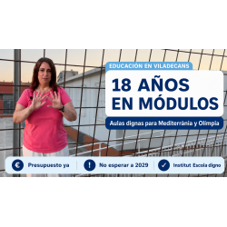 Presupuesto de la Generalitat: ¿Cuánto tiempo tiene que esperar un niño de Viladecans para estudiar en un edificio...