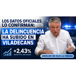 Pese a lo que dice Anselmo, los datos oficiales lo confirman: la delincuencia ha subido en Viladecans