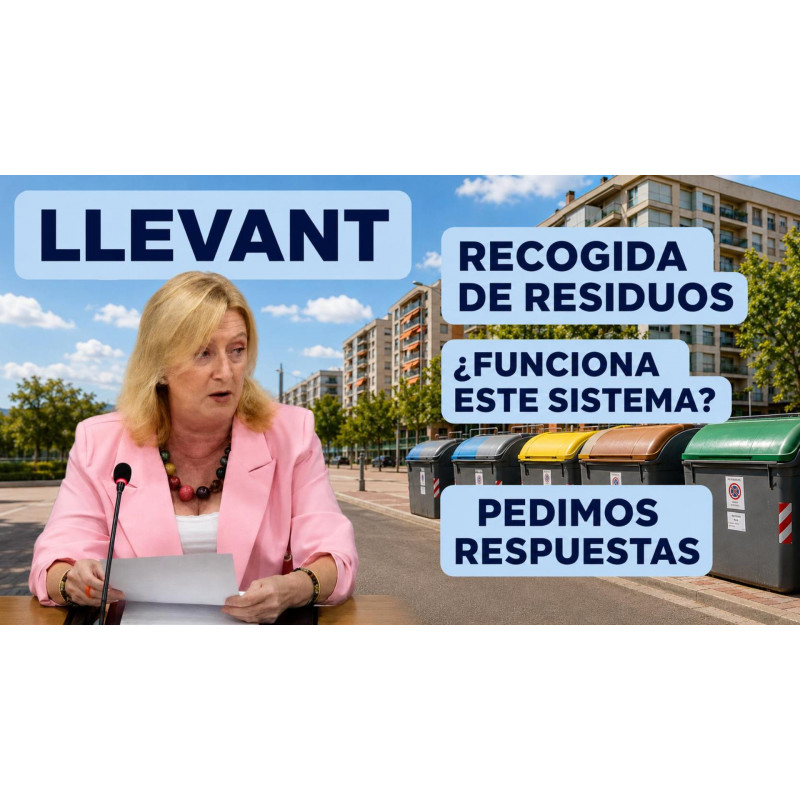 Llevant: pedimos revisar que el sistema de recogida de residuos no funciona de verdad