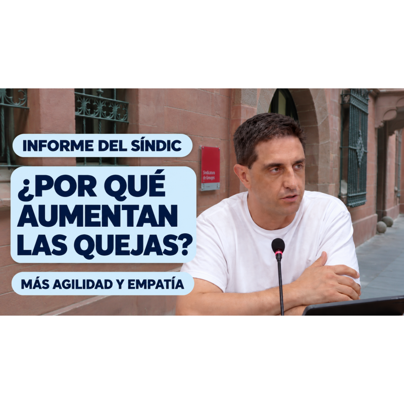 El informe del Síndic alerta de más quejas y respuestas que superan los 300 días