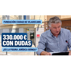 330.000 € a la Fundación Ciudad de Viladecans: pedimos garantías y claridad jurídica
