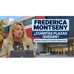 Frederica Montseny: pedimos conocer la evolución de sus plazas residenciales