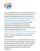 El equipo de gobierno esconde información para utilizarla electoralmente y crea un grave perjuicio a los ciudadanos.