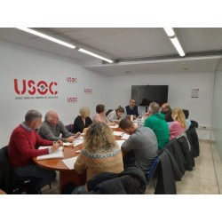Reunión con la central sindical Unión Sindical Obrera de Cataluña (USOC)