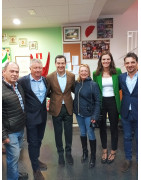 El PP de Viladecans con Juanma Moreno, Presidente de Andalucía