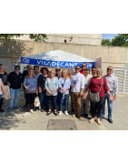 Gran acogida al PP de Viladecans en la carpa del mercadillo