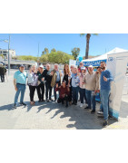 Compartimos carpa informativa con Rosa del Amo, número 5 del PP al Parlament