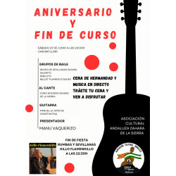 Celebrando el Aniversario de Asociación Cultural Andaluza Zahara de la Sierra