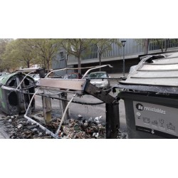Fuerte incremento de la quema de contenedores en Viladecans. Sin reaccion del consistorio