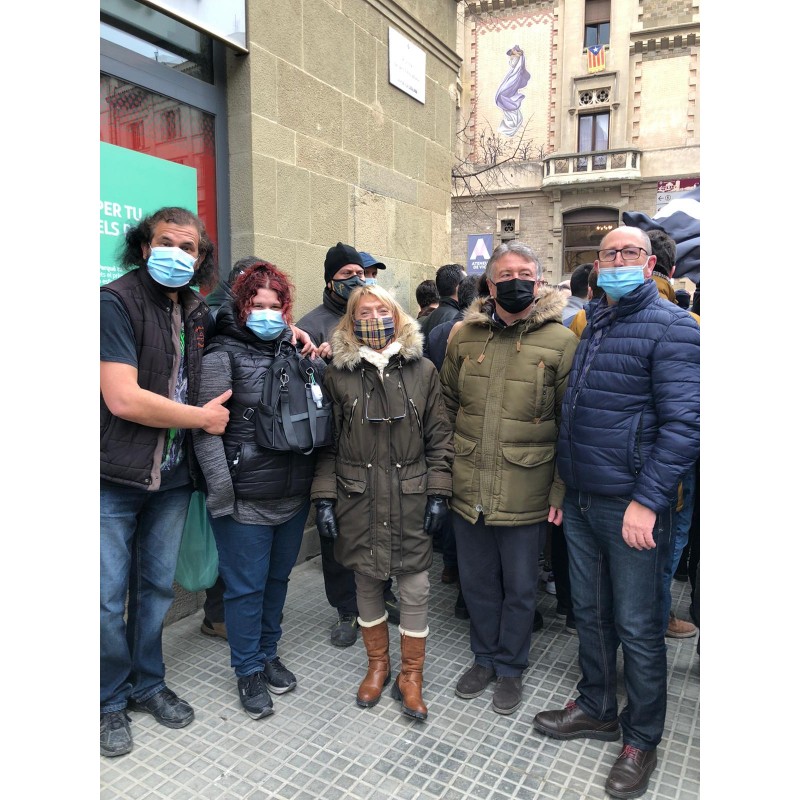 Apoyando a nuestros compañero de Vic